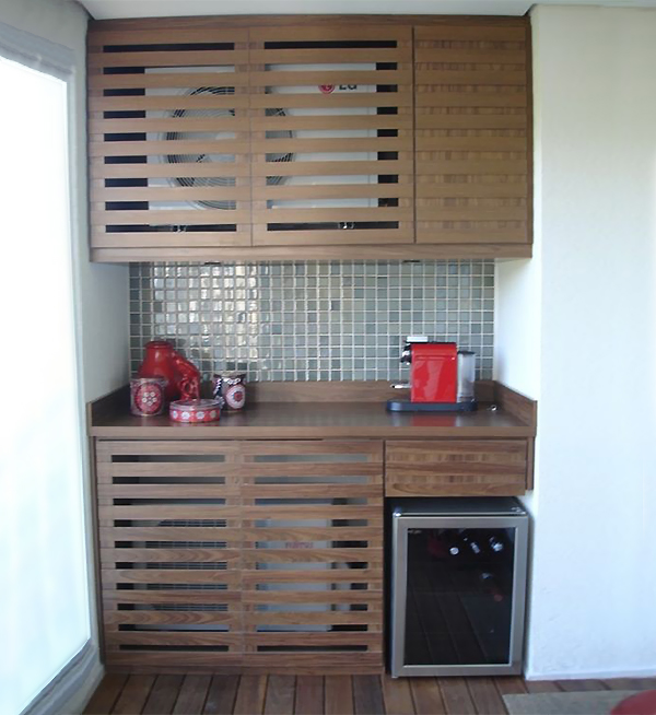 Cocina armario exterior aire acondicionado